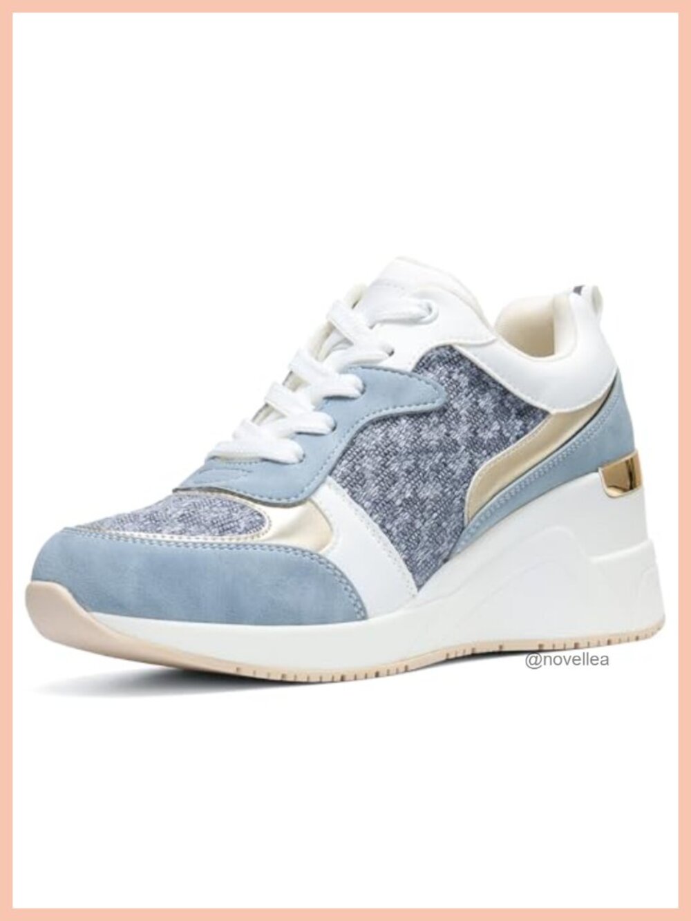Wedge Sneakers High Heel Platform Comfortable Athletic Shoes